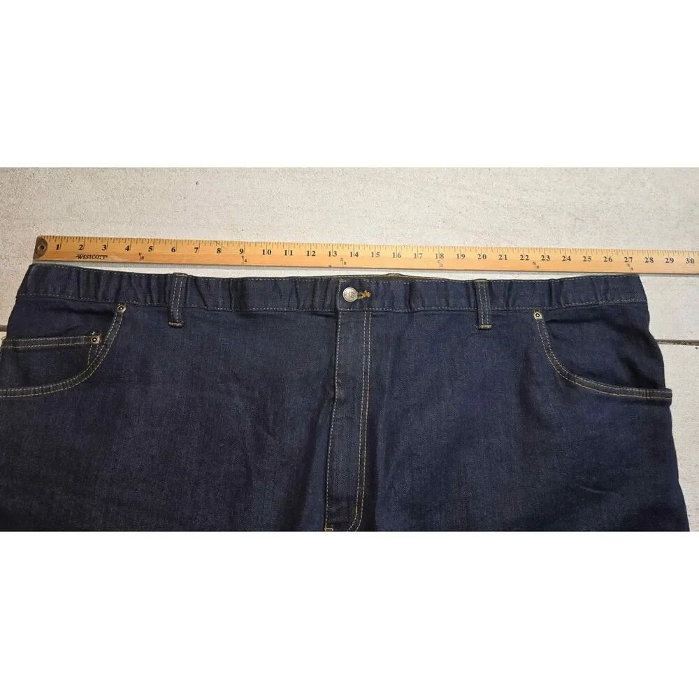 Dark Blue Harbor Bay Mens Jeans Size 54X28. Big and Tall. - 16